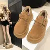 Zapatos de invierno de algodón para mujer, forrados de felpa, estilo Birkenstock, nueva colección 2026, sin cordones, mullidos, con suela gruesa, botas de nieve y zapatos casuales