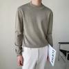 Otoño 2023 Nuevo Suéter de Cuello Alto para Hombre Estilo Coreano Adolescente Color Sólido Casual Sencillo Ajustado Tejido de Lana
