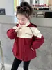 Chaqueta Tres en Uno para Niña Primavera Otoño 25 Nueva Moda Infantil Abrigo Chaqueta Urbana para Niña Cortavientos