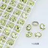 Dongzhou Cristal 9*7mm Oval Diamante para Nail Art Cristal K9 de Alta Qualidade Imitação Corte Chinês Flash Explosivo Resistente ao Desgaste Prateado Acessórios para Nail Art