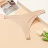 Comercio Exterior Tela Perlada de Lujo Ligero Ropa Interior para Mujer Seda de Hielo Sin Costuras T-Shapes Color Sólido para Mujer Transpirable Cómodo Sexy T-pants