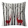 Venta Caliente Transfronteriza Lino Nueva Almohada Funda de Almohada de Halloween Serie Navideña Sofá Coche Almohada Funda de Almohada