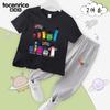 Ropa de Numberblocks Traje de Camiseta y Pantalones para Niños Bebé Bloques de Construcción Digitales Verano Camiseta de Manga Corta Pantalones Anti-Mosquitos