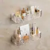 Estantería de Almacenamiento para Inodoro de Baño Triángulo Sin Taladro Estantería de Almacenamiento Montada en Pared Caja de Almacenamiento en Pared para Inodoro y Lavabo