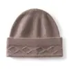 Nova coleção outono e inverno: gorro de tricô de cashmere liso, unissex, versátil, casual, grosso e moderno
