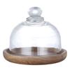Amazon Oferta Caliente Mini Plato de Postre Bandeja para Mousse Plato para Pastel Cubierta de Vidrio de Madera Plato para Postre