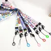 Lanyard para atomizador al por mayor de fábrica gancho de metal hebilla de rayo lanyard para teléfono móvil impresión por transferencia térmica lanyard de dibujos animados que no se decolora