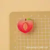 Adornos de resina transparentes y tridimensionales de cereza y fresa, pequeños accesorios para manualidades DIY, dijes creativos para zapatos, imanes para refrigerador, artículos de comida en miniatura