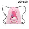 Mochila con cordón y bolsillo con cordón de dibujos animados de Sanrio Melody con perímetro impreso en 3D