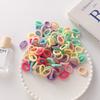 Elásticos de Cabelo Pequenos Infantis de 2cm para Meninas, Elásticos de Cabelo do Tamanho de um Polegar que Não Danificam o Cabelo, Acessórios de Cabelo Fofos em Estilo Pastoral