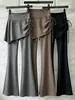 2026 Pantalones Acampanados Falsos de Dos Piezas para Mujer Pantalones Falda Micro Acampanados para Yoga Otoño e Invierno Cubierta Deportiva de Fitness Pantalones Tiburón