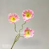 Simulación de flores de amapola de alto nivel, adornos florales falsos, ramo para sala de estar, decoración de mesa de comedor, adornos de boda, tiroteo