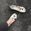 Sapatos de Salto Baixo com Bolinhas Estilo Doce para Mulheres, Salto Baixo Bloco, Sapatos Mary Jane de Crina de Cavalo Nicho, Sapatos de Couro Patchwork Retrô