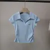 [Bizheng] Nova Camiseta Casual Versátil de Manga Curta Estilo Coreano Elegante com Cintura Franzida Emagrecedora para Mulheres 5769 Primavera/Verão 2026