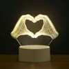 Luz de Noche 3D Transfronteriza Lámpara de Mesita de Noche USB Adornos Lámpara LED de Ahorro de Energía Logo Aniversario Corporativo Regalo Conmemorativo de Graduación