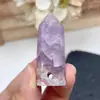 Venda Quente Transfronteiriça Pedra Bruta de Cristal Hexagonal Natural Rosa Amarelo Branco Roxo Pingente Pendente Polido Colar Acessórios de Joias