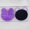 Popular Caja Limpiadora de Mickey de Amazon, Esponja de Secado Rápido, Caja de Limpieza en Seco, Herramientas de Belleza, Limpiador de Brochas de Maquillaje Estilo Oso