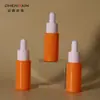 Frasco Conta-gotas Colorido Personalizado de Alta Aparência 10ml com Ombro Reto, Frasco Dispensador de Líquido para Essência, Frasco de Vidro Macaron para Óleo Essencial