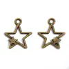 Accesorios para Joyería de Aleación DIY Colgante Retro Hueco de Estrella de Cinco Puntas Decoración para Collar Pulsera Colgante Venta Caliente Transfronteriza