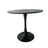Mesa de negociación nórdica al por mayor mesa redonda pequeña tulipán blanco mesa redonda simple sala de recepción tienda de té con leche mesa de roca