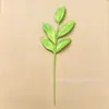 Ramas Navideñas Doradas de 33 cm con 6 Hojas, Suministradas por Amazon para Comercio Electrónico Transfronterizo, Decoración de Corona para Árbol de Navidad con Hojas Doradas