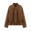 Comercio exterior transfronterizo venta al por mayor de ropa para mujer, nuevo estilo de otoño chaqueta de lana mongola británica vintage estilo americano entallada