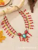 Estilo étnico exótico tocado cadena de frente collar bohemio antiguo retrato de viaje de Yunnan Lijiang colgante de cejas accesorios para el cabello