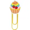Clips para papel grandes transfronterizos, material de oficina, clips para papel creativos y lindos, pines en forma de U, marcapáginas de dibujos animados de PVC para pasteles y postres