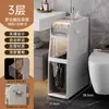 Estante de Almacenamiento para Baño Gabinete Sandwich para Baño Cajón de Almacenamiento Lateral para Inodoro Gabinete de Almacenamiento para Espacios Estrechos del Inodoro