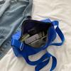 Ins nicho crossbody bag feminina gym bag casual bolsa de ombro feminino cor sólida leve Oxford pano moda marca bolsa esportiva