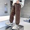 Pantalones para niño combinables Ropa de otoño e invierno 2024 Ropa casual utilitaria para niños Zhongda Comercio