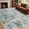 Alfombra de Terciopelo de Cristal Abstracto Nórdico Transfronteriza para Uso Doméstico, Alfombra Duradera para Mesa de Café, Alfombra Antideslizante Fácil de Cuidar para Mesita de Noche de Dormitorio