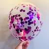 Balões de Látex Transparentes Dourados com Glitter de 12 Polegadas Coloridos Mistos Estrela Coração Balões para Decoração de Festa de Aniversário Atacado