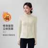 Ropa de Yoga para Otoño e Invierno, Tops Deportivos Cálidos con Forro Polar, Chaquetas Ajustadas de Manga Larga, Ropa para Correr y Entrenamiento, Ropa de Fitness