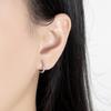 Pendientes de nicho geométricos con microincrustaciones hexagonales de comercio exterior transfronterizo de Amazon, pendientes sencillos de alta gama para mujer, al por mayor
