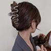 Niche Design Sense Metal Grab Hairclip Cabeça Feminina Simples Grande Disco Cabelo Tubarão Clip Clipe de Cabelo Headwear