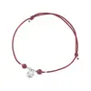 Pulsera de Plata de Ley 925 con Pepita de Plata Incrustada de Diamantes y Cinabrio para Mujer, Diseño Simple Estilo Chino Nuevo, Joyería Versátil B3197