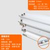 Suporte vazio 1,2 metros tubo único tubo duplo com tampa tubo de luz suporte da lâmpada de ferro t8 lâmpada fluorescente LED lâmpada suporte de tubo shell