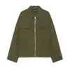 Moda femenina europea y americana transfronteriza AliExpress más vendido moderno casual holgado chaqueta aviador