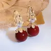 Pendientes y Aros Exquisitos de Moda, Pendientes con Forma de Corazón de Gama Alta Estilo Coreano, Accesorios para Orejas Modelo Nuevo 2026 de Diseñador al por Mayor