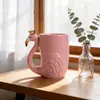 Taza de Cerámica Flamingo Nordic lins Taza de Cerámica Caliente Flamingo Linda Transfronteriza Taza de Café