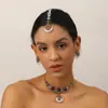 Europa, América y Oriente Medio Transfronterizo Estilo Étnico Retro Estilo de la Edad Media Traje de Joyería Estilo de Corte Retro Conjunto para Mujer de Perla y Gota de Agua