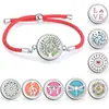 Cuerda Roja Moda Sencilla Difusor de Aceites Esenciales Aromaterapia Caja Pequeña Pulsera Redonda Accesorios de Joyería Caja de Fragancia Decoraciones