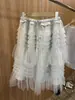 ¡Falda de Gasa Suave Estilo Coreano! Falda de Pastel Estilo Nuevo 2026, Falda Midi Casual Versátil de Cintura Alta