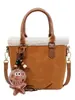 Bolso de mano versátil de moda transfronterizo gran capacidad moda femenina simple de lana de cordero bandolera retro bolso cubo esmerilado