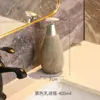 Botella de Gel de Ducha Creativa Retro para Baño Botella Rellenable Botella Dosificadora de Loción Estilo Japonés Inodoro Botella de Cerámica para Jabón de Manos