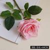 Flor Artificial de Rosa Hidratante de Tallo Único Flor Artificial Nórdica Simulada Adorno para Mesa de Comedor de Sala de Estar Mueble de TV Rosa Hidratante al Tacto