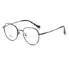 Nuevo Armazón de Gafas de Aleación 50+ Marco Redondo Poligonal S90239 Gafas Versátiles de Gama Alta para Mujer Se Pueden Adaptar con Graduación Venta al por Mayor