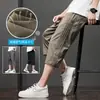Pantalones Casuales, Transpirables y Versátiles, Adecuados para Verano, Pantalones Cortos Finos de Verano para Hombre, Pantalones Cortos Rectos Holgados de Talla Grande para Hombre