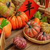 Decoración de Ventana de Exhibición de Paisaje Tema de Cosecha Maíz Caqui Calabaza Ajo Cadena Colgante Otoño Cosecha Jardín de Infancia Creación de Anillos